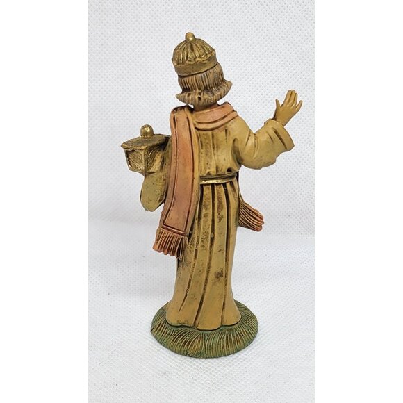 Vintage Depose Nativity Figurine – Italian-Made Man with Crown Holding Box - Picture 7 of 12